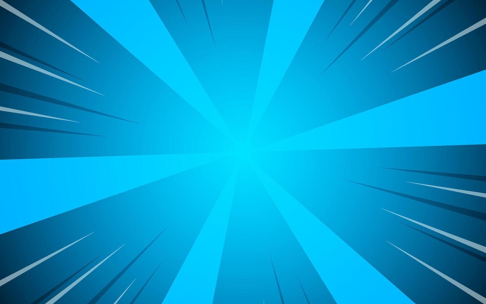 Burst beam of light comic book action, zoom explosion, background vector