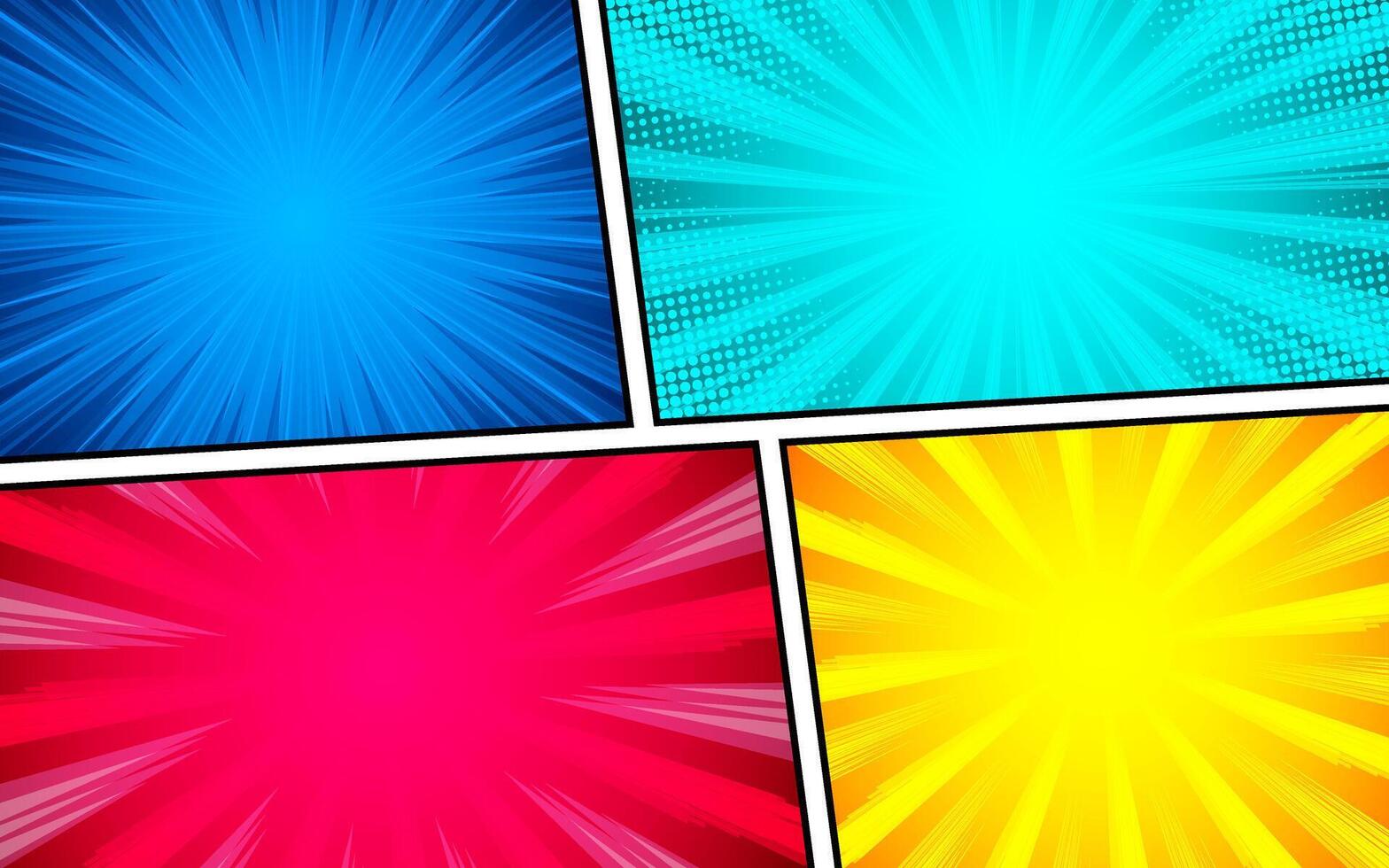Comic background design vector