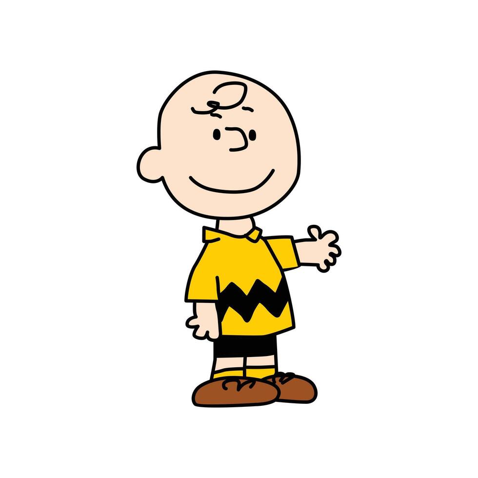 Charlie Brown Peanuts character vector