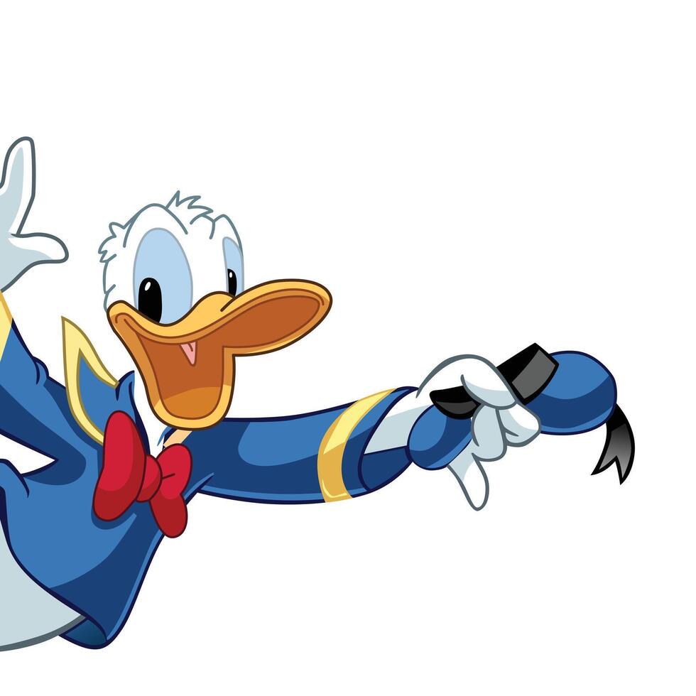 Donal character Happy vector