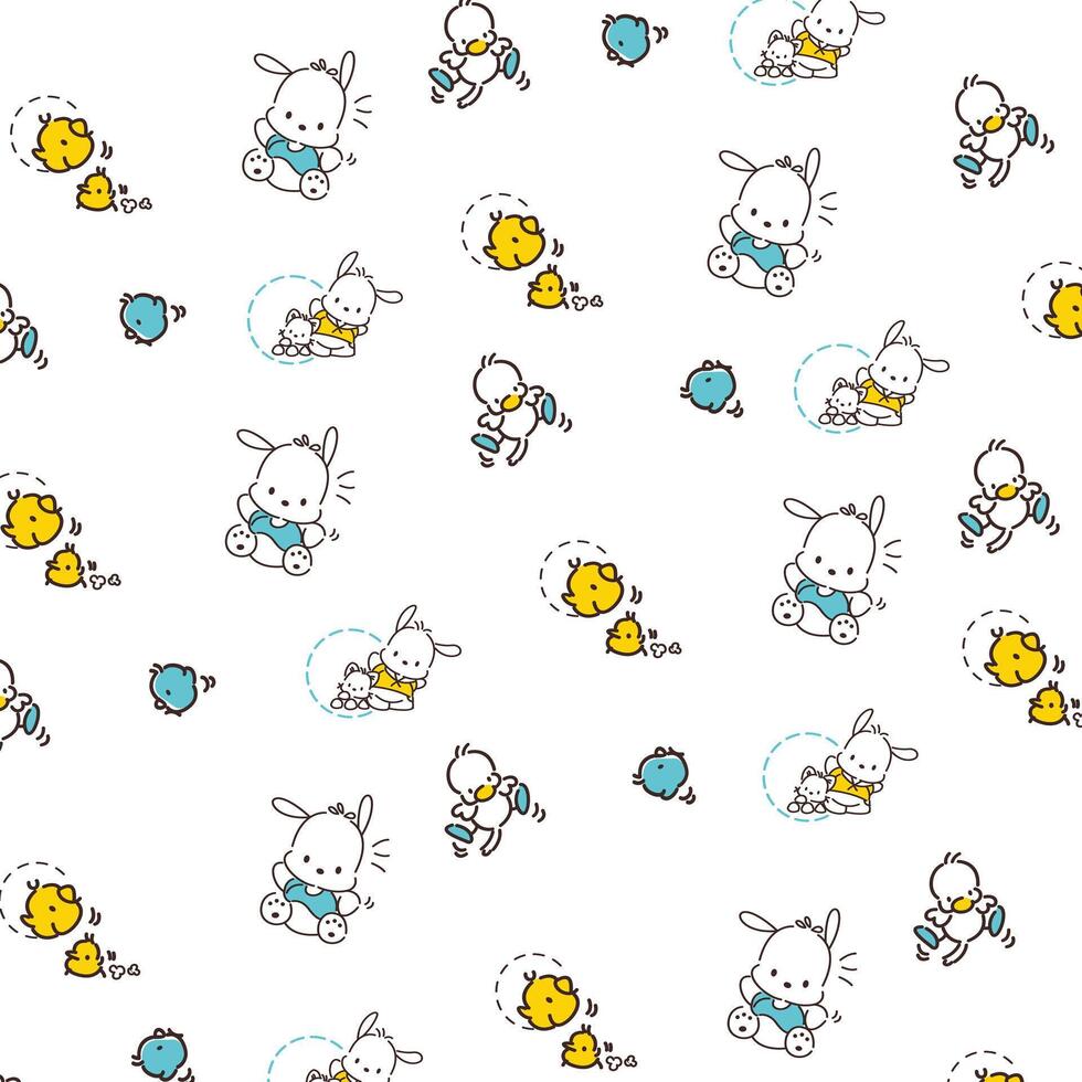 Pochacco Pattern Background vector