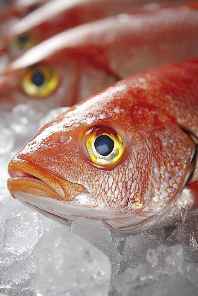 Fish on ice photo