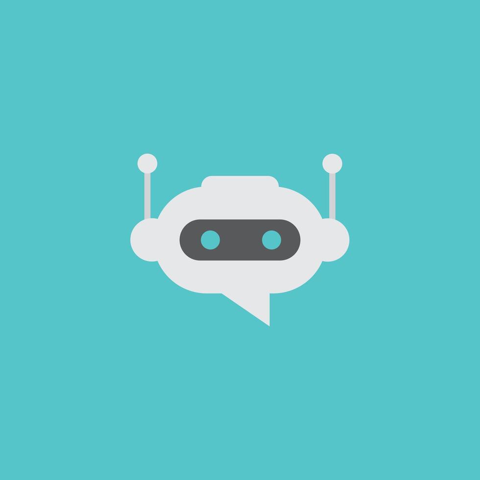 Robot icon. Bot sign design. Chatbot symbol concept. Voice support service bot. vector
