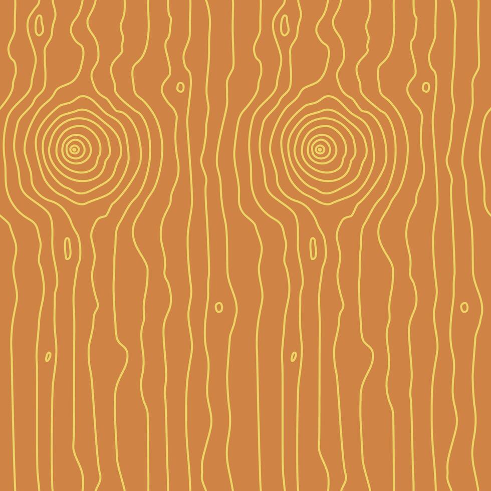 Seamless pattern of dense thin lines, wood grain texture background. Brown and yellow wooden texture vector