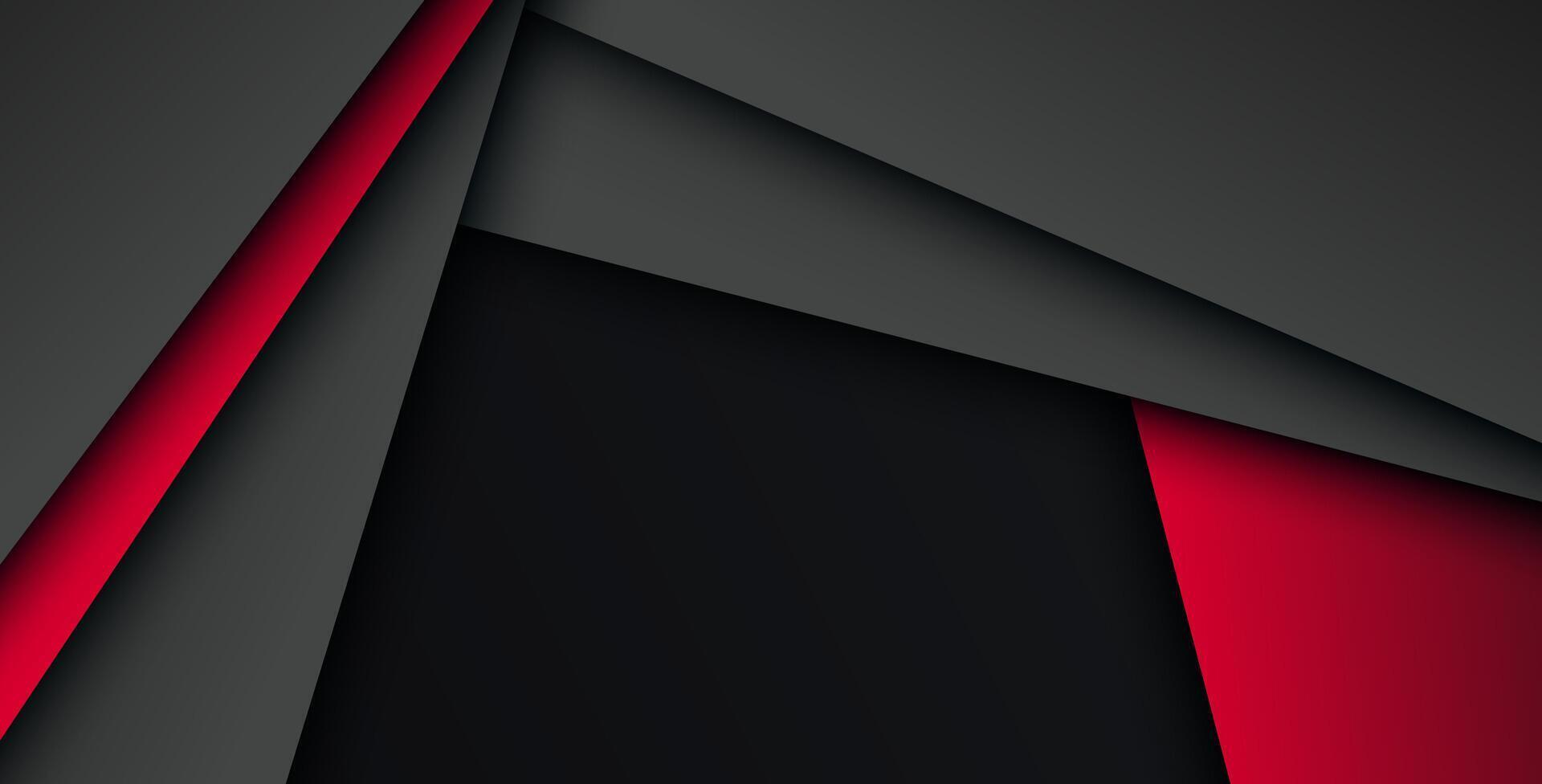 Red background overlap dimension gray illustration message board for text and message design. vector