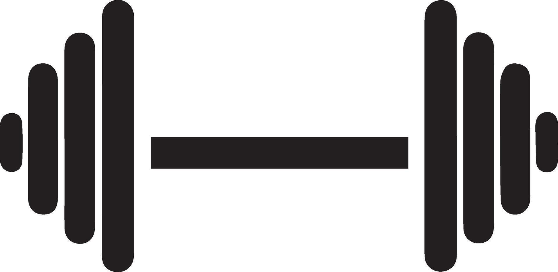 Barbell icon. Simple illustration of barbell icon for web vector