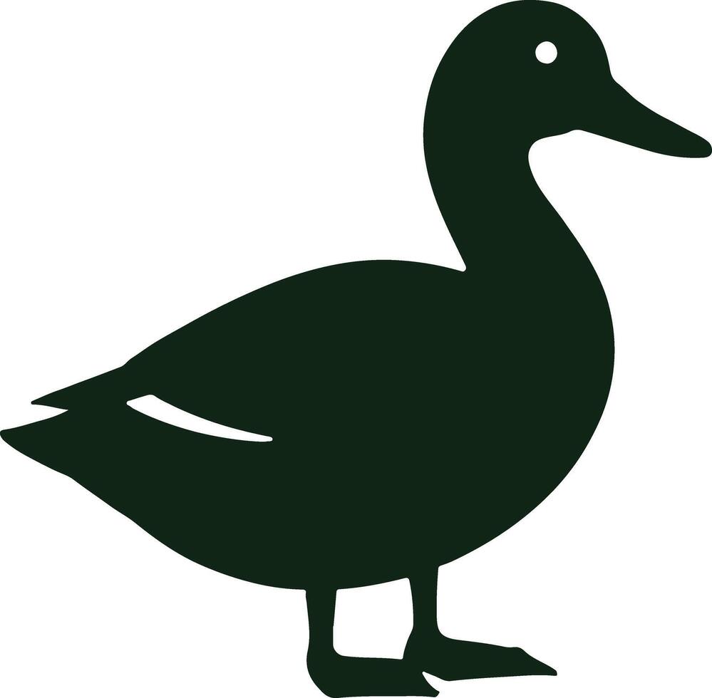 a duck on a white background vector