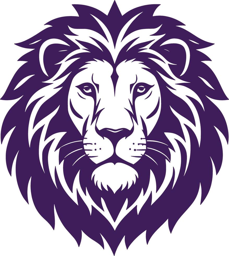 lion head logo for university vector
