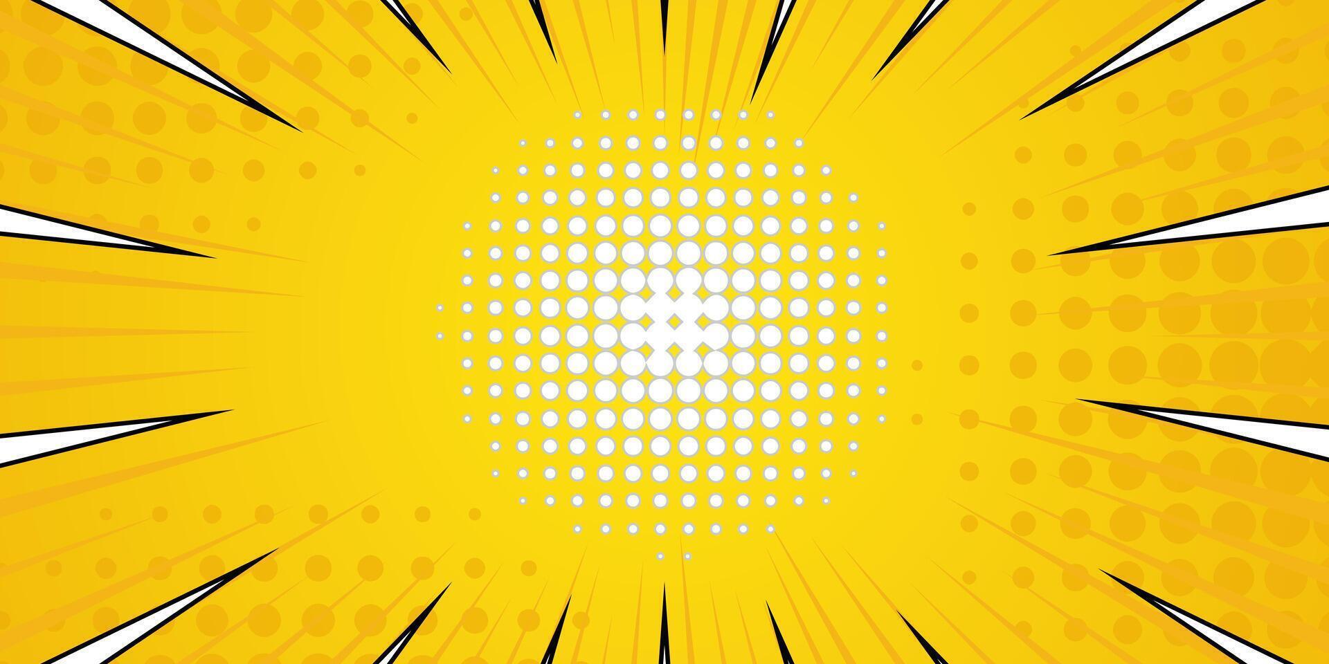 Comic book style halftone dot background vector