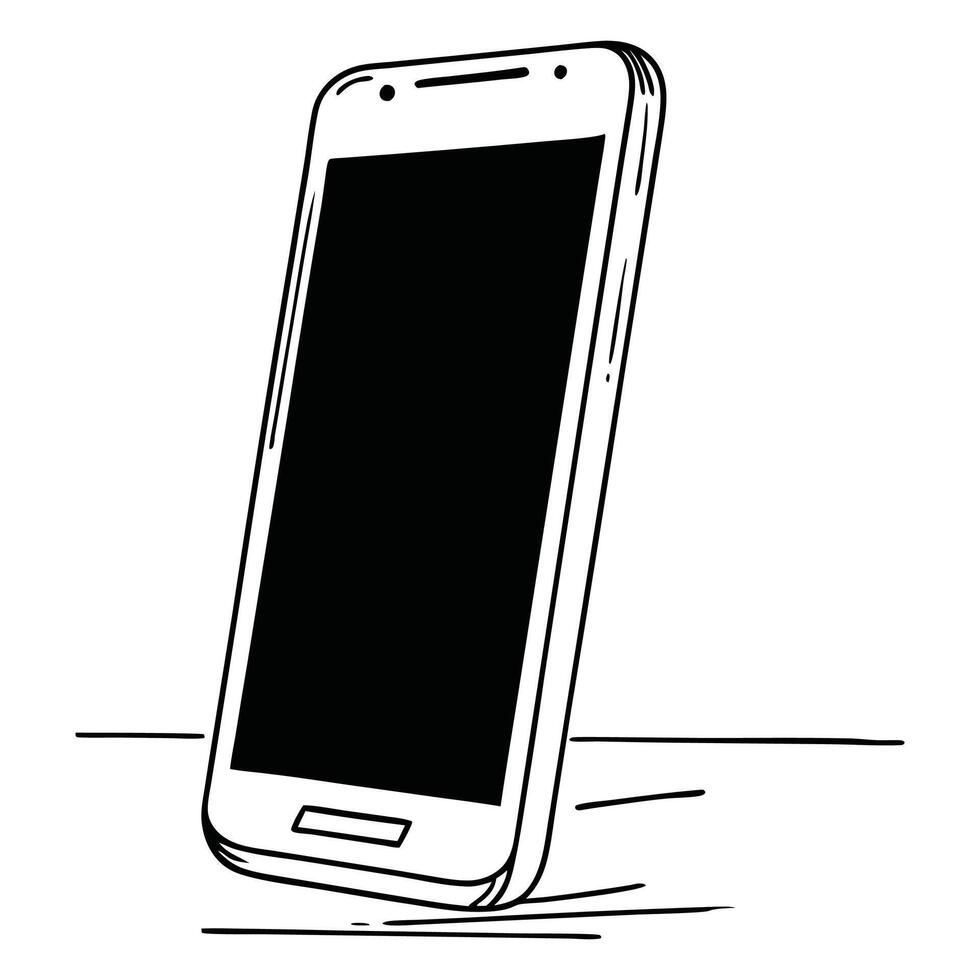Smartphone touchscreen mockup vector