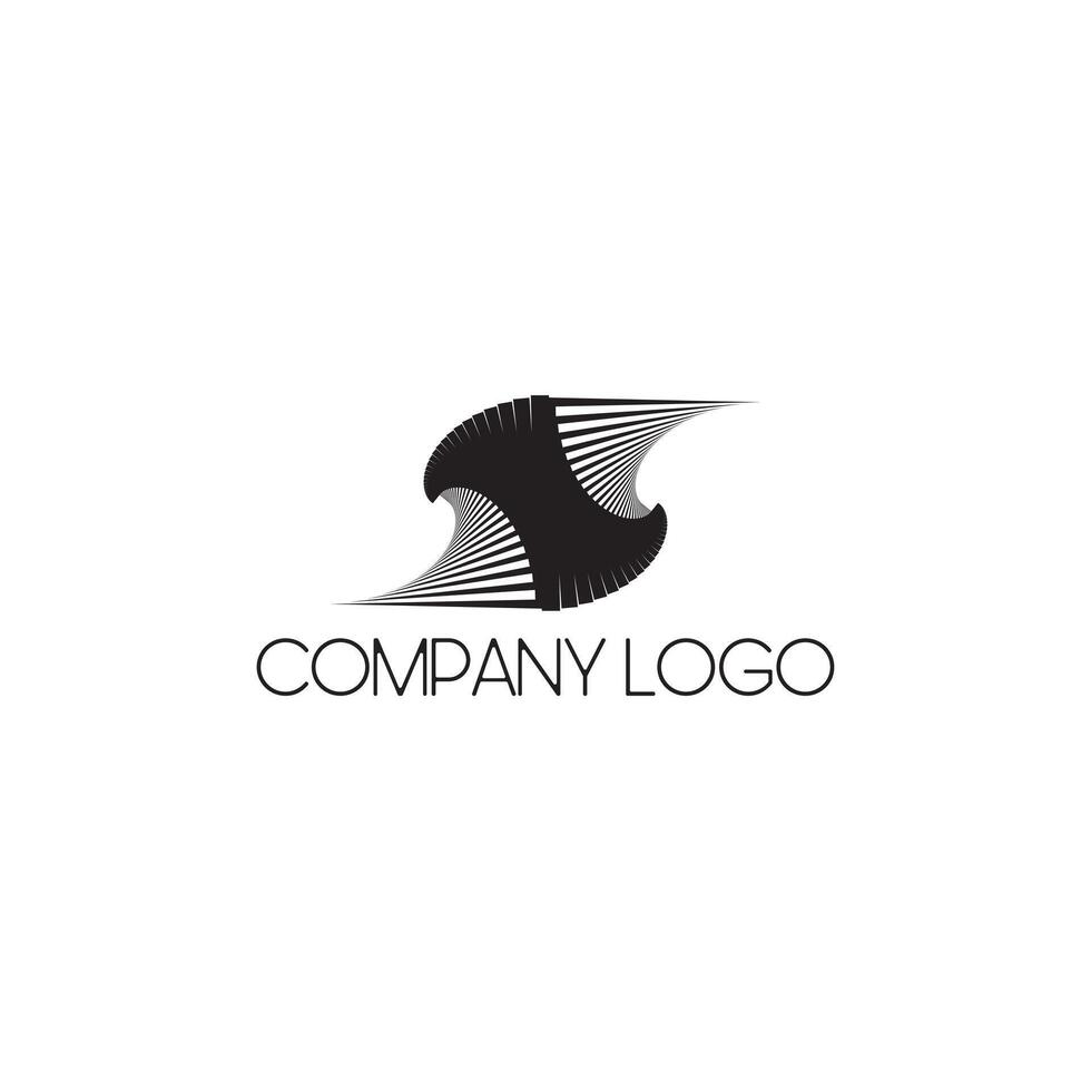 Company logo abstract geometric element vector
