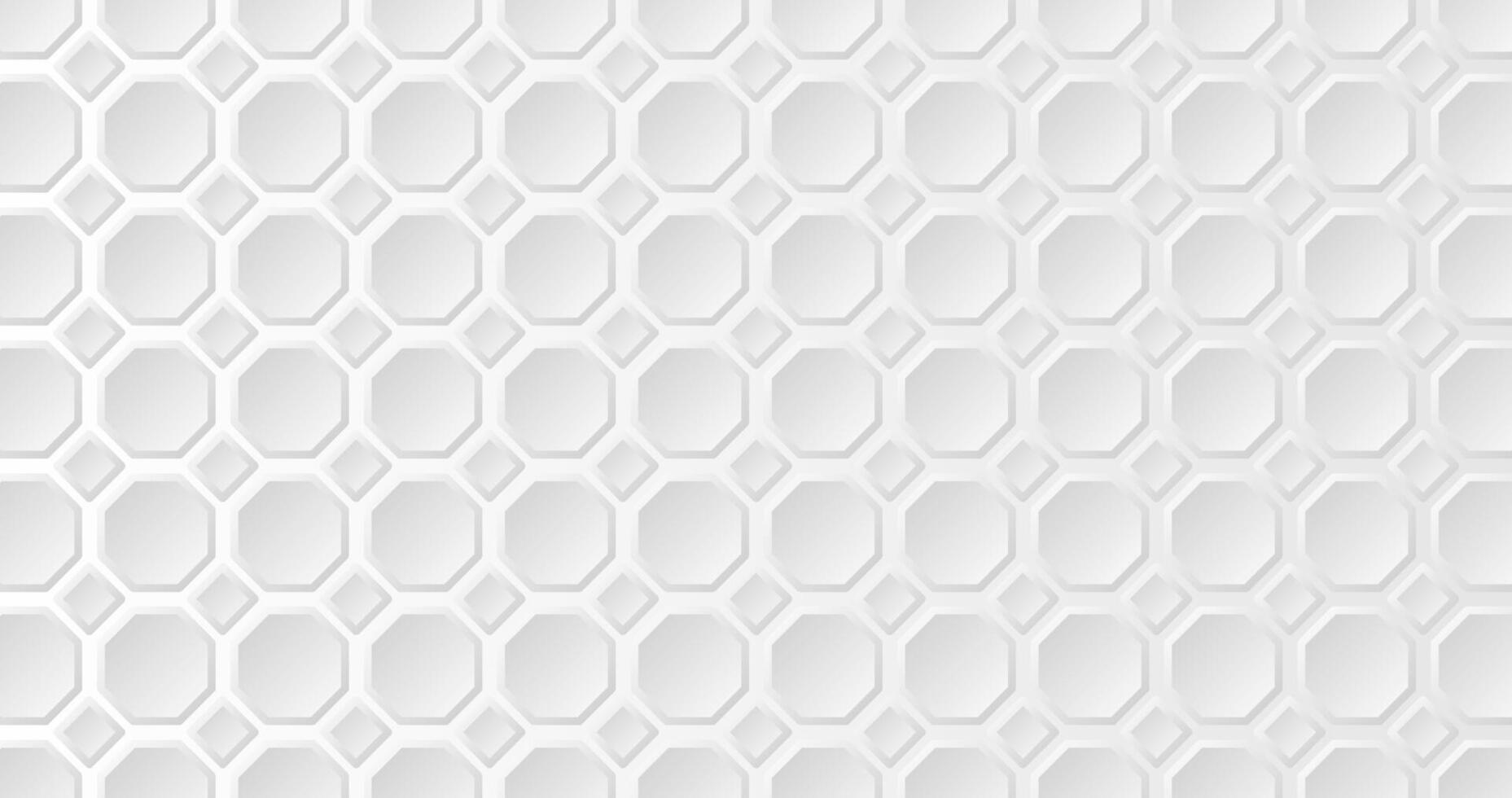 White Octagon background illustration pattern vector