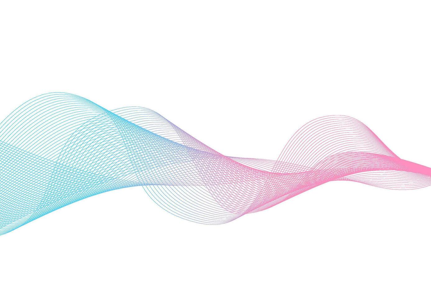 Abstract background, blue and pink wave design element. vector