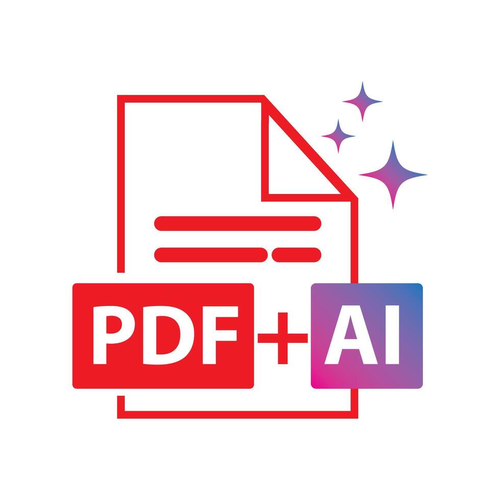 PDF file icon vector