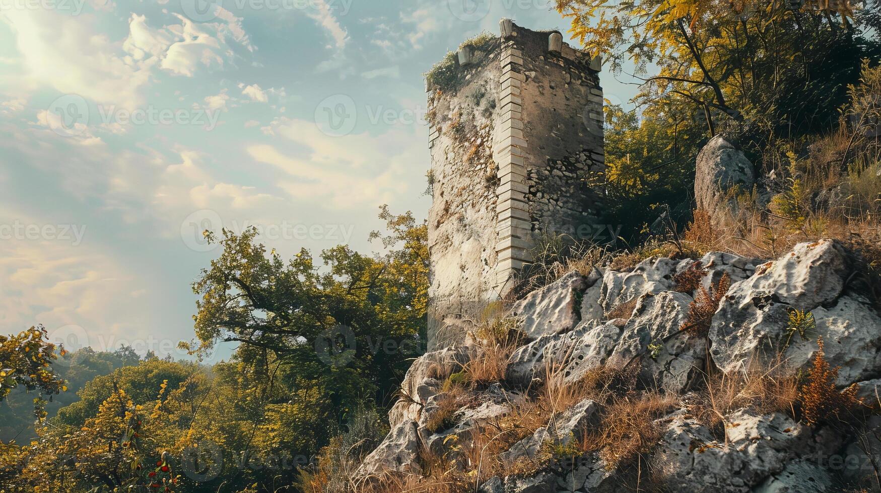 A high tower nature landscape summer photo