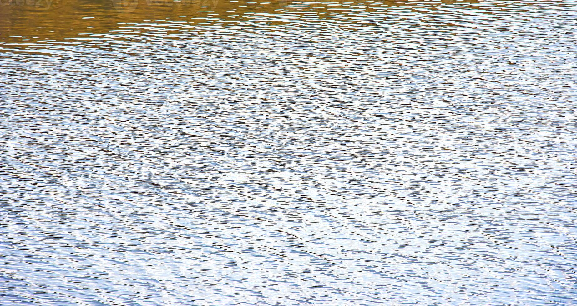 Water surface at sunset, ripples of river or ocean with small waves, close-up. Abstract background, texture. photo