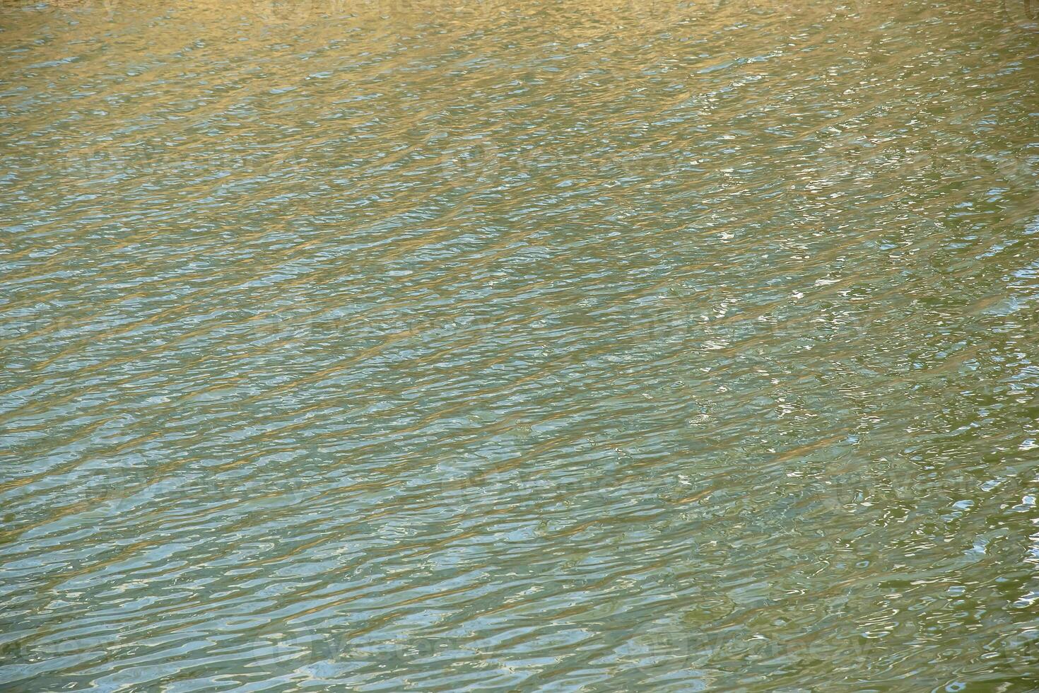 Water surface at sunset, ripples of river or ocean with small waves, calm and close-up. Natural background. Abstract background, texture. photo