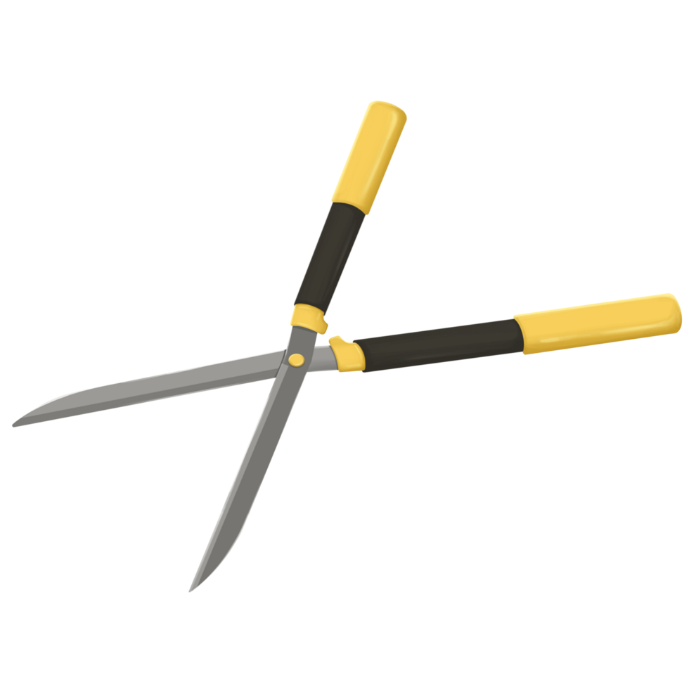 Hedge Shears Grass Shear gardening tool isometric png