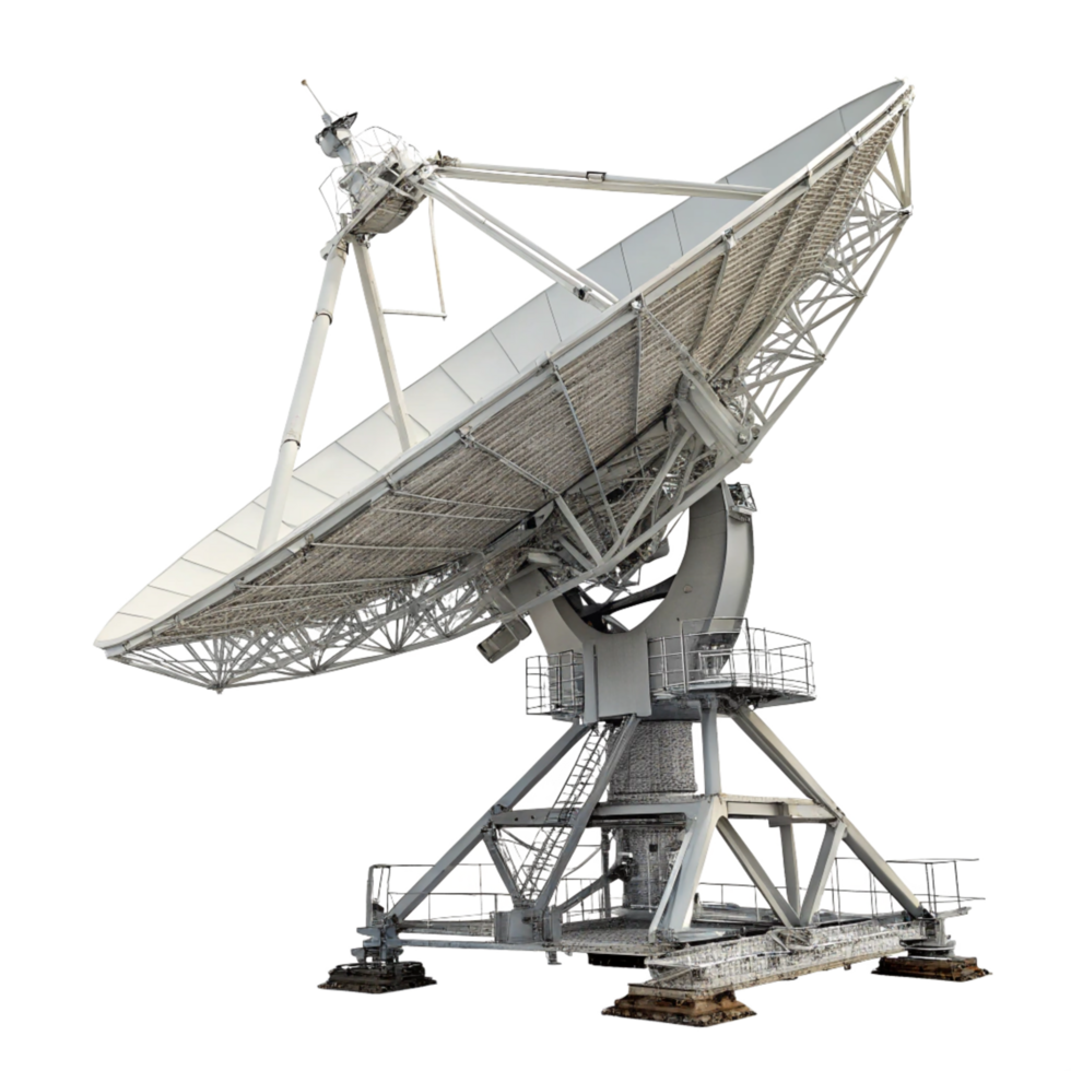 Large Satellite Dish Antenna, Radio Telescope, Space Communication Technology png