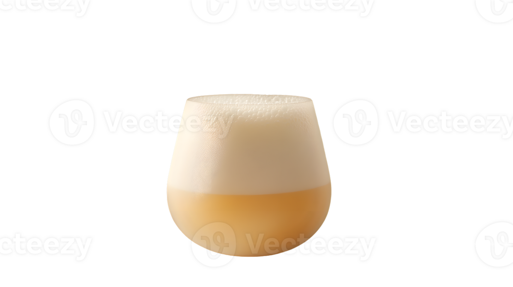 Frothy Beverage in a Stemless Glass Perfect for Refreshing Drinks and Beverages Photography png