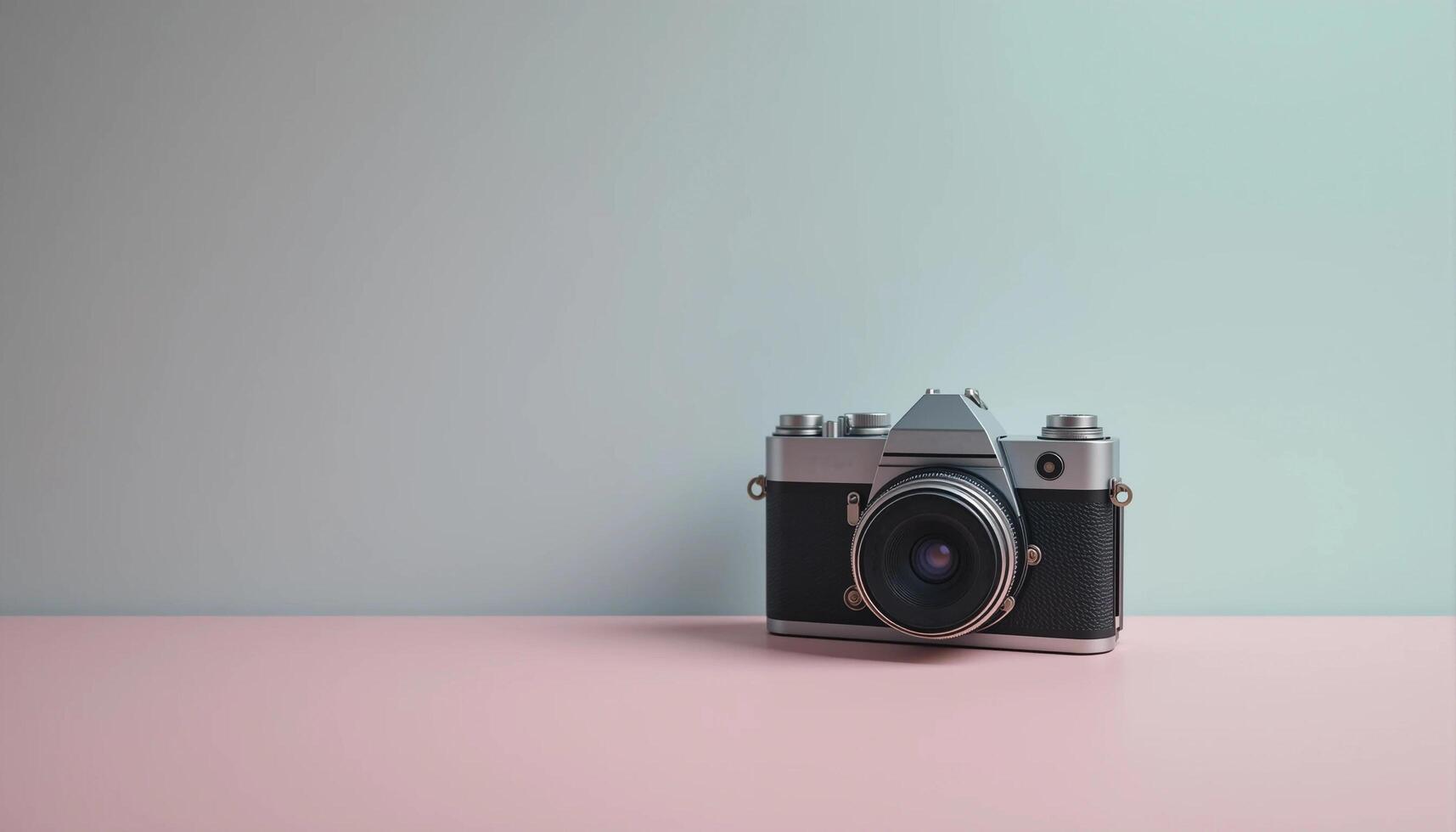 A Vintage Camera in a Dreamy, Artistic Setting. illustration photo