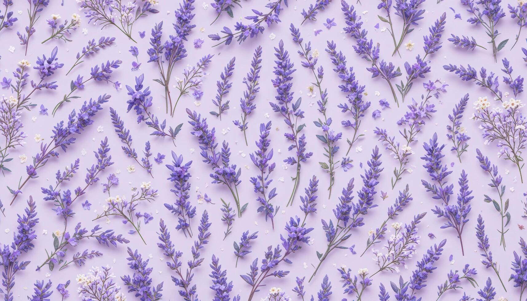 Purple Floral Arrangement on Soft Background for Spring Decor photo