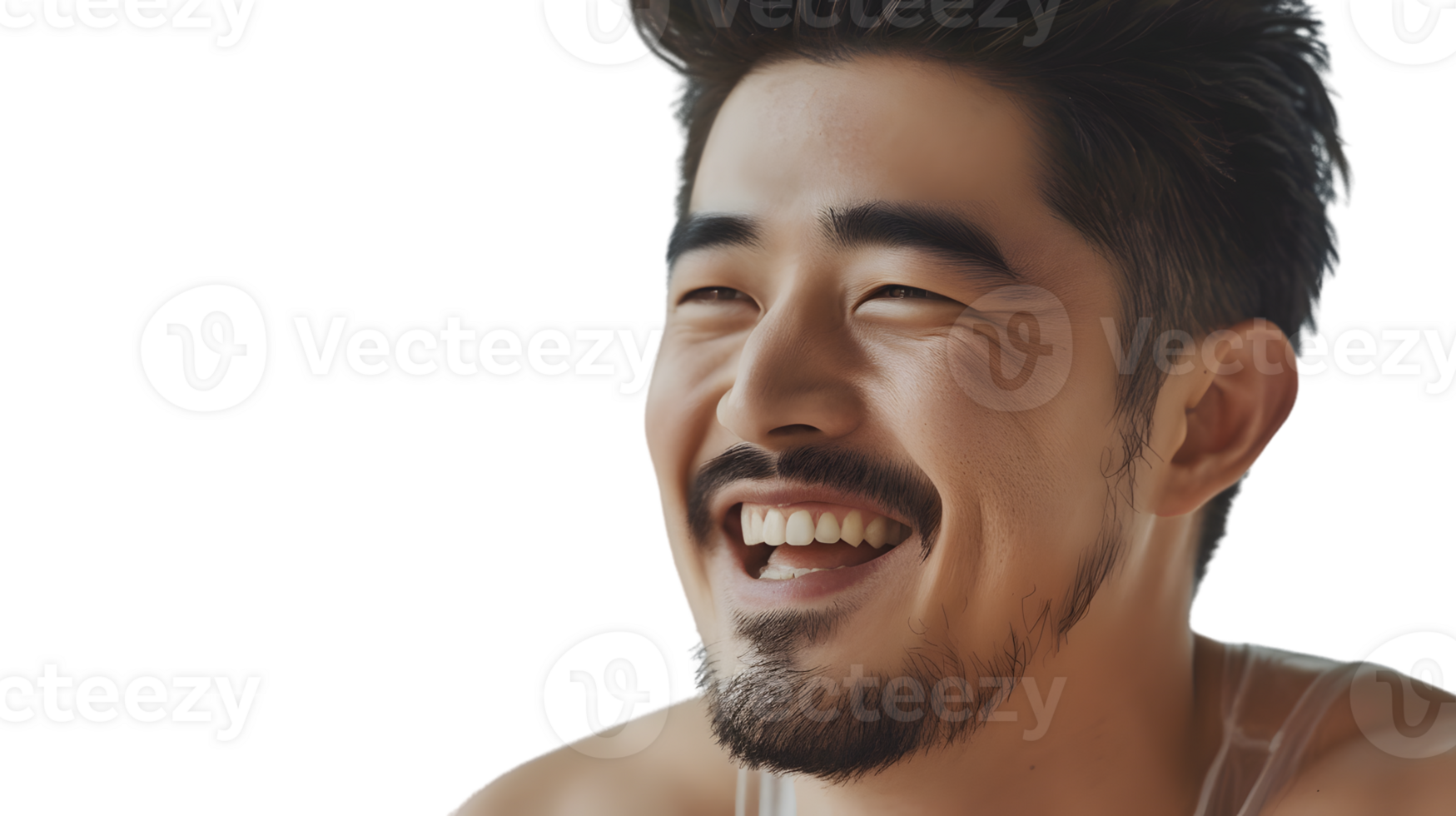 Joyful Expression A Man Laughing with Warmth and Happiness png