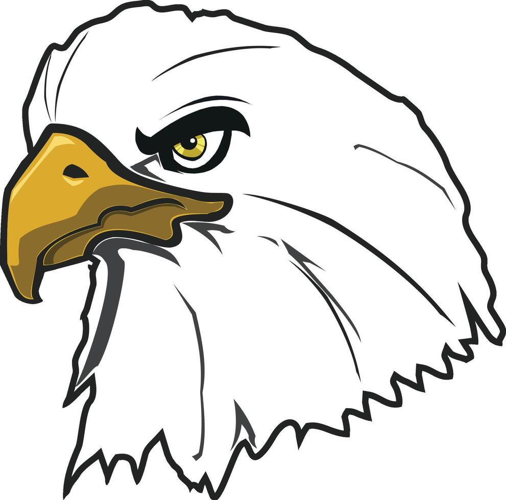 A large bird of prey eagle vector