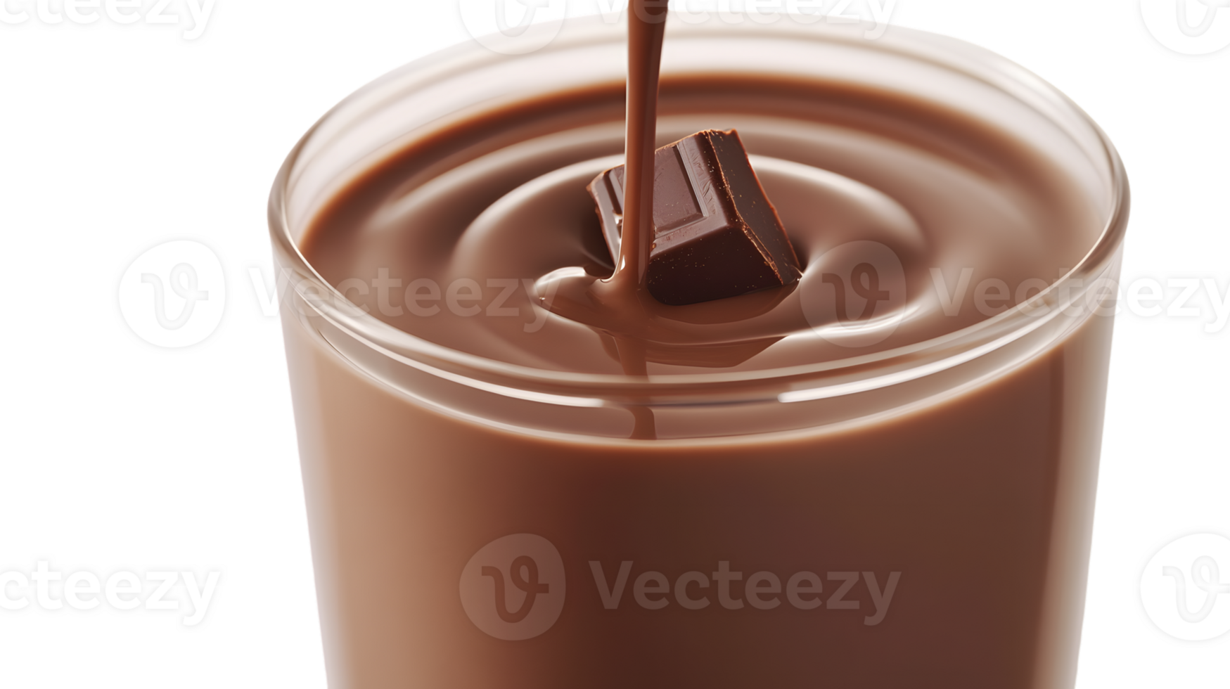 Rich Chocolate Melting into a Smooth Beverage Capturing the Essence of Indulgence and Sweetnes png