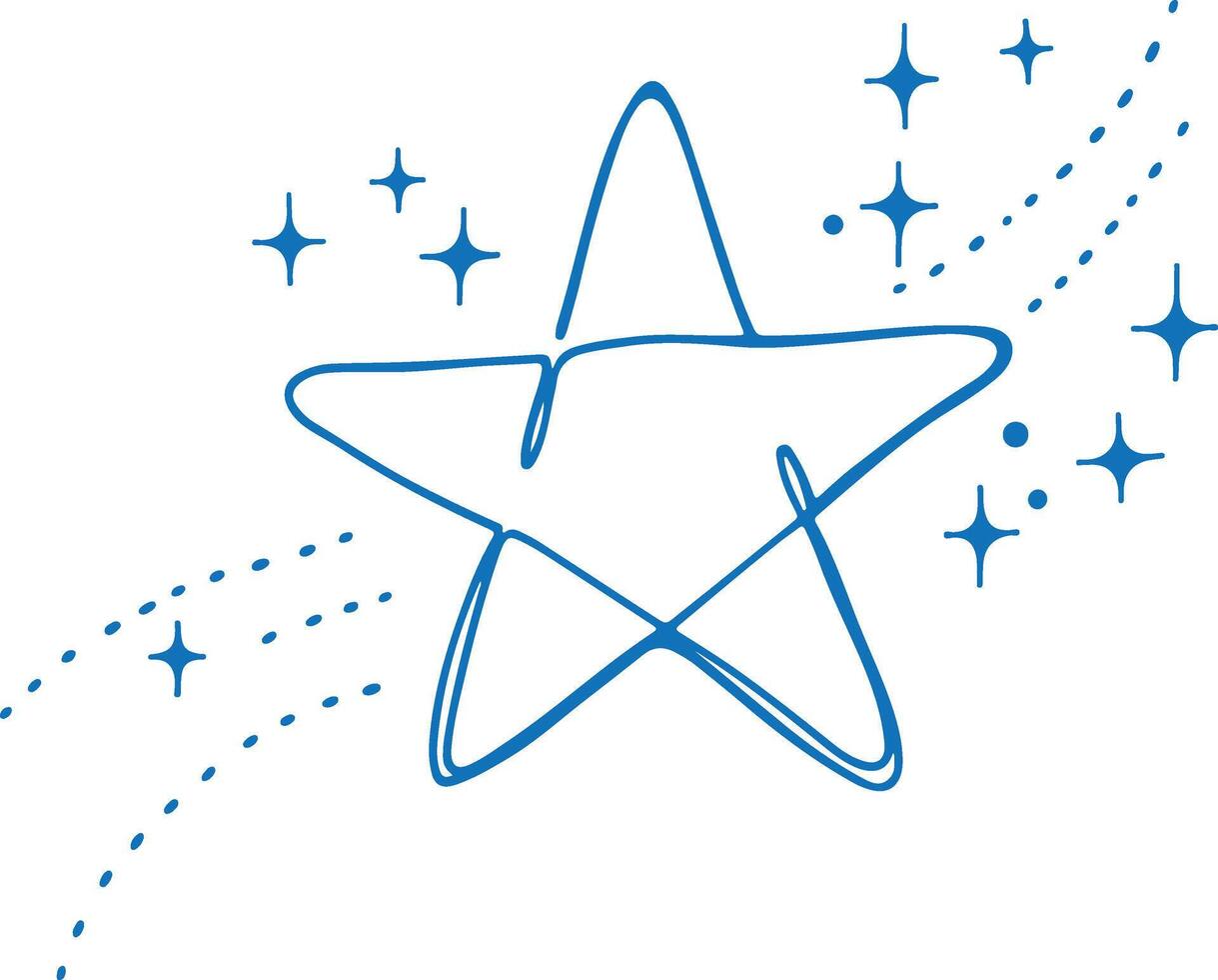 Minimalist Star Illustration vector