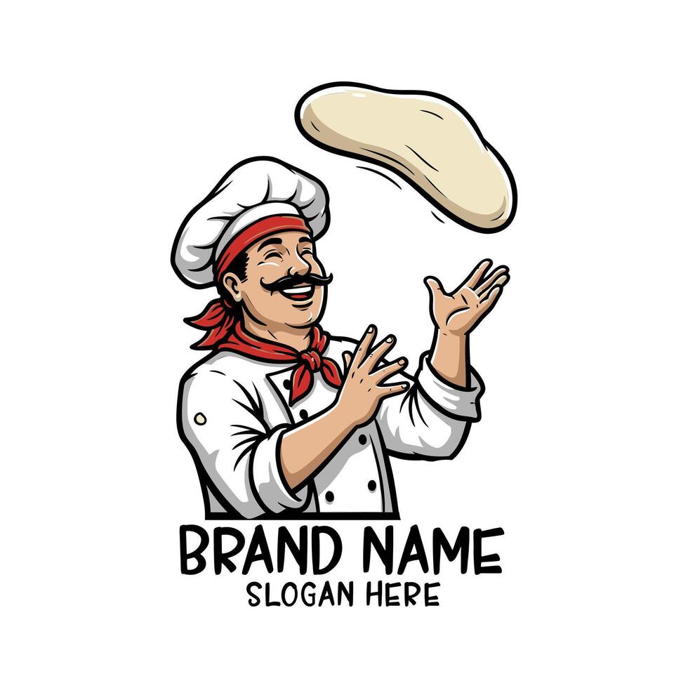 Pizza logo. An original logo solution focused on pizza for restaurants. Editable logo template. vector