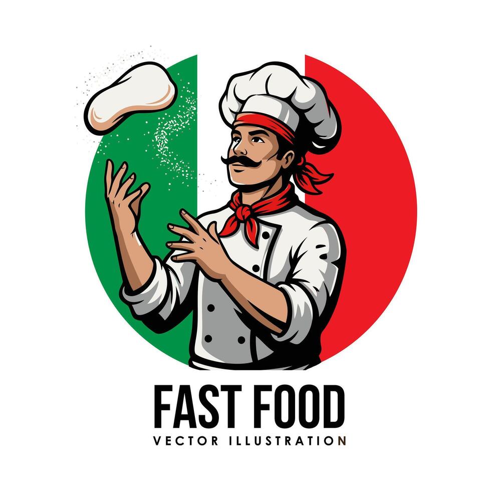 Pizza logo. A stylish logo suggestion for any business that offers pizza. Editable logo template. vector