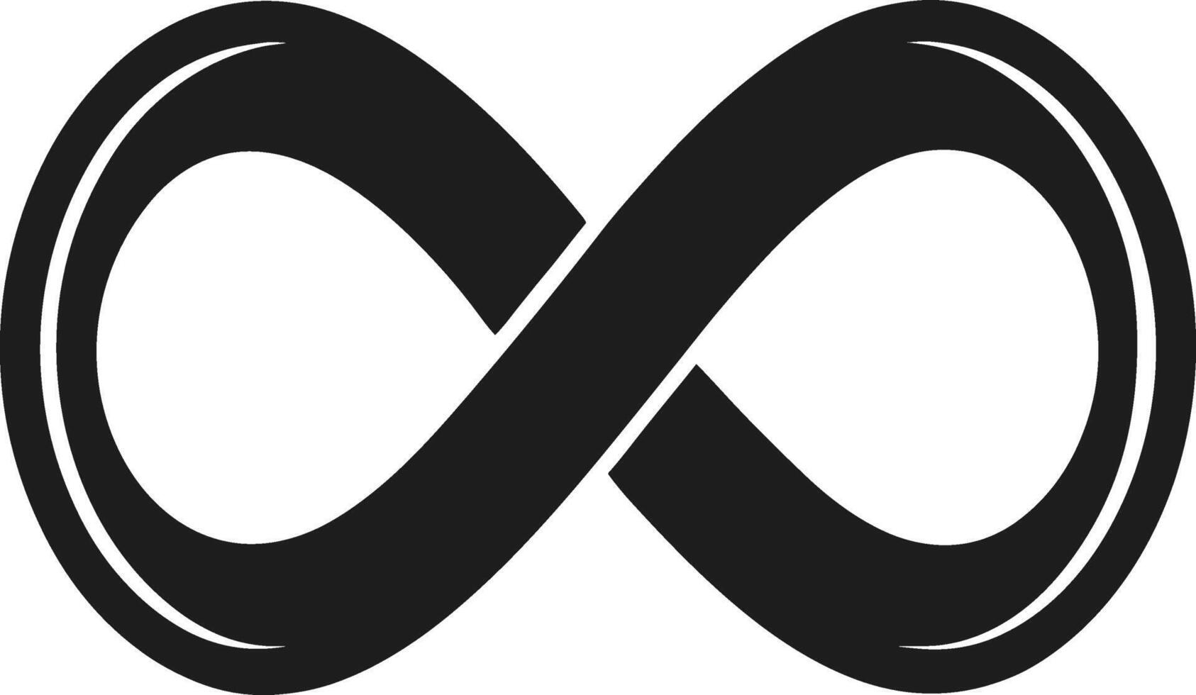 Infinity Symbol - Timeless Love and Connection for Mother's Day vector
