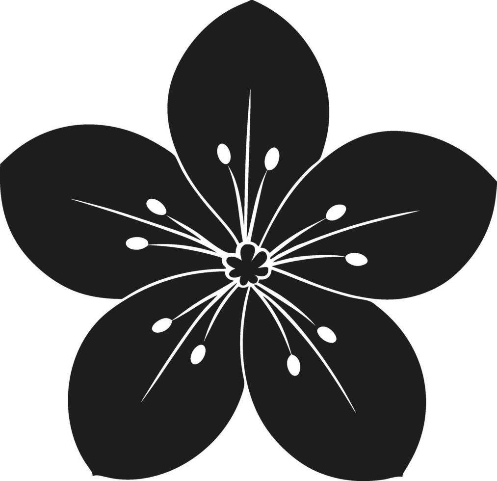 An Elegant Cherry Blossom Silhouette for Spring and Floral Designs vector