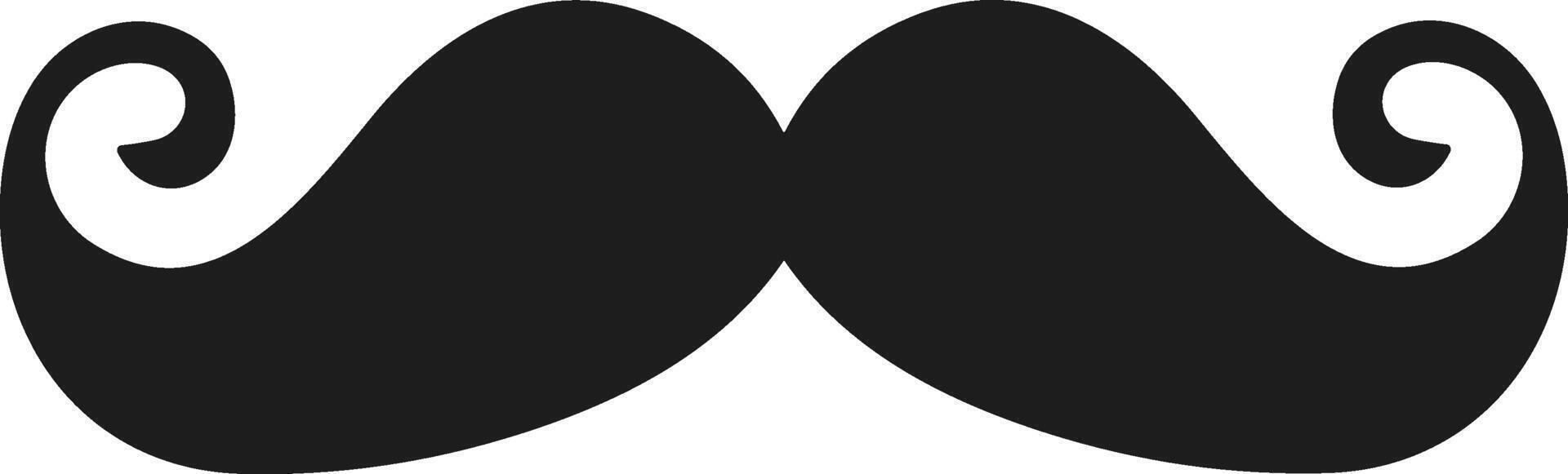 Classic Mexican Curled Mustache for Cinco de Mayo Festivities vector