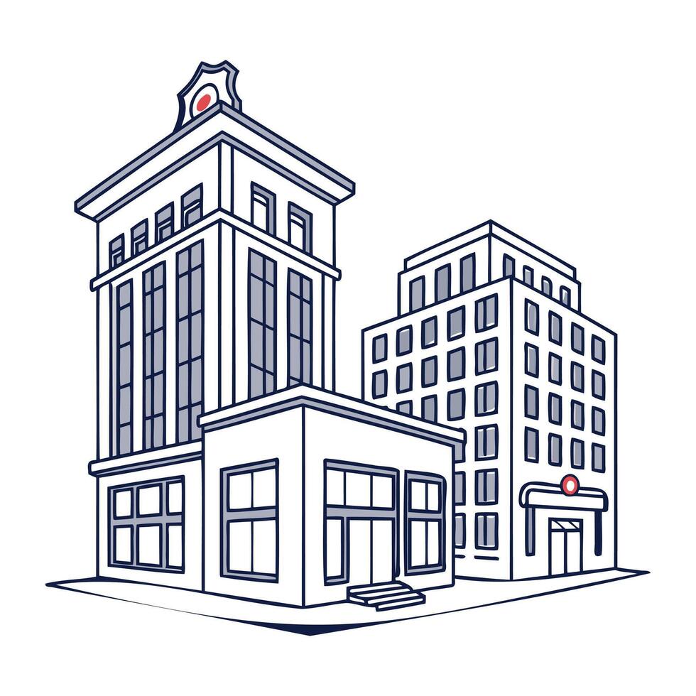 Modern Building Design vector