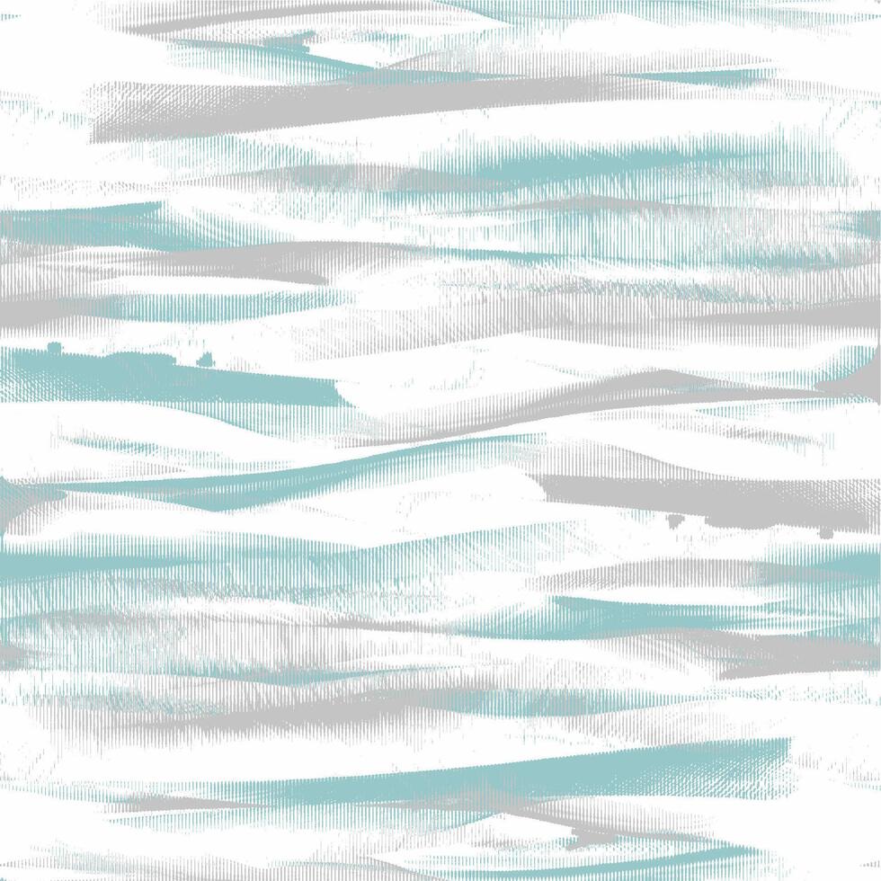 A blue and white striped wallpaper with waves vector