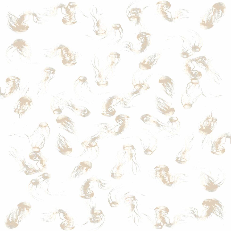 Jellyfishs in beige and white on a white background vector
