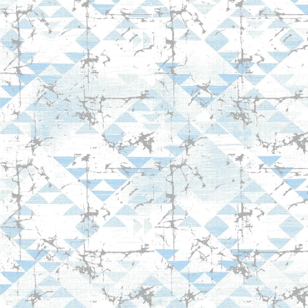 A blue and white geometric pattern with a white background vector