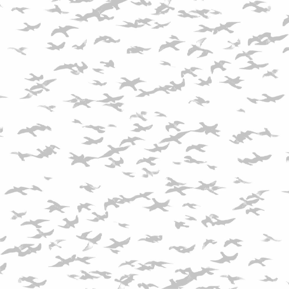 A flock of birds flying in the sky vector
