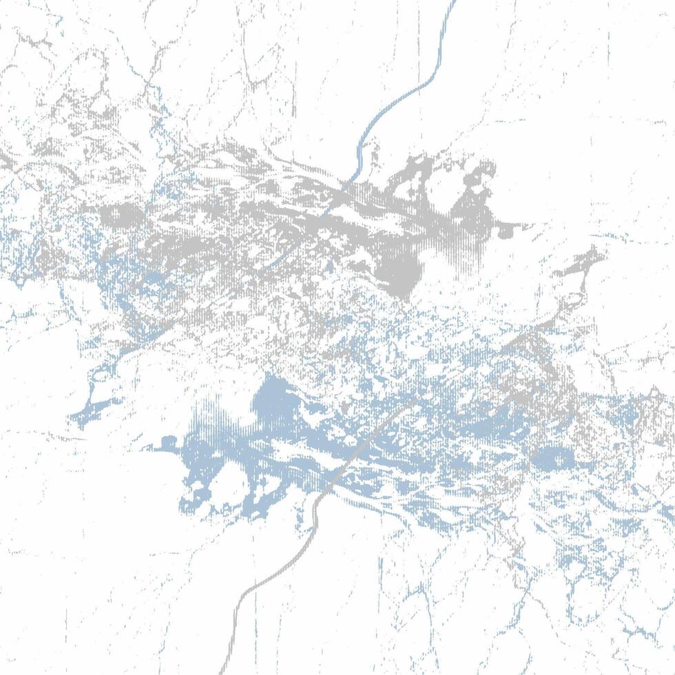 A map of the area with a river and water vector