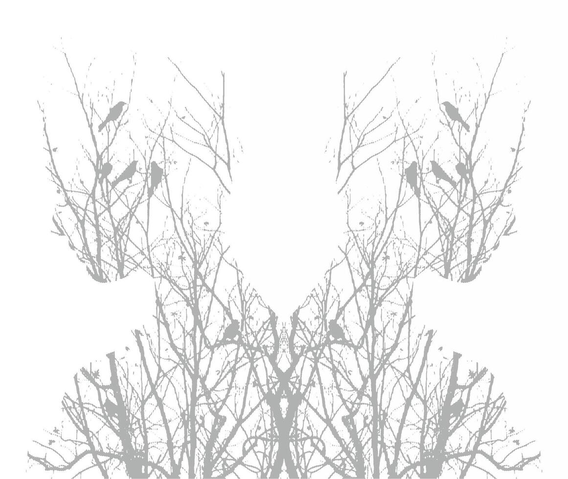 A deer head with a bird in the middle vector