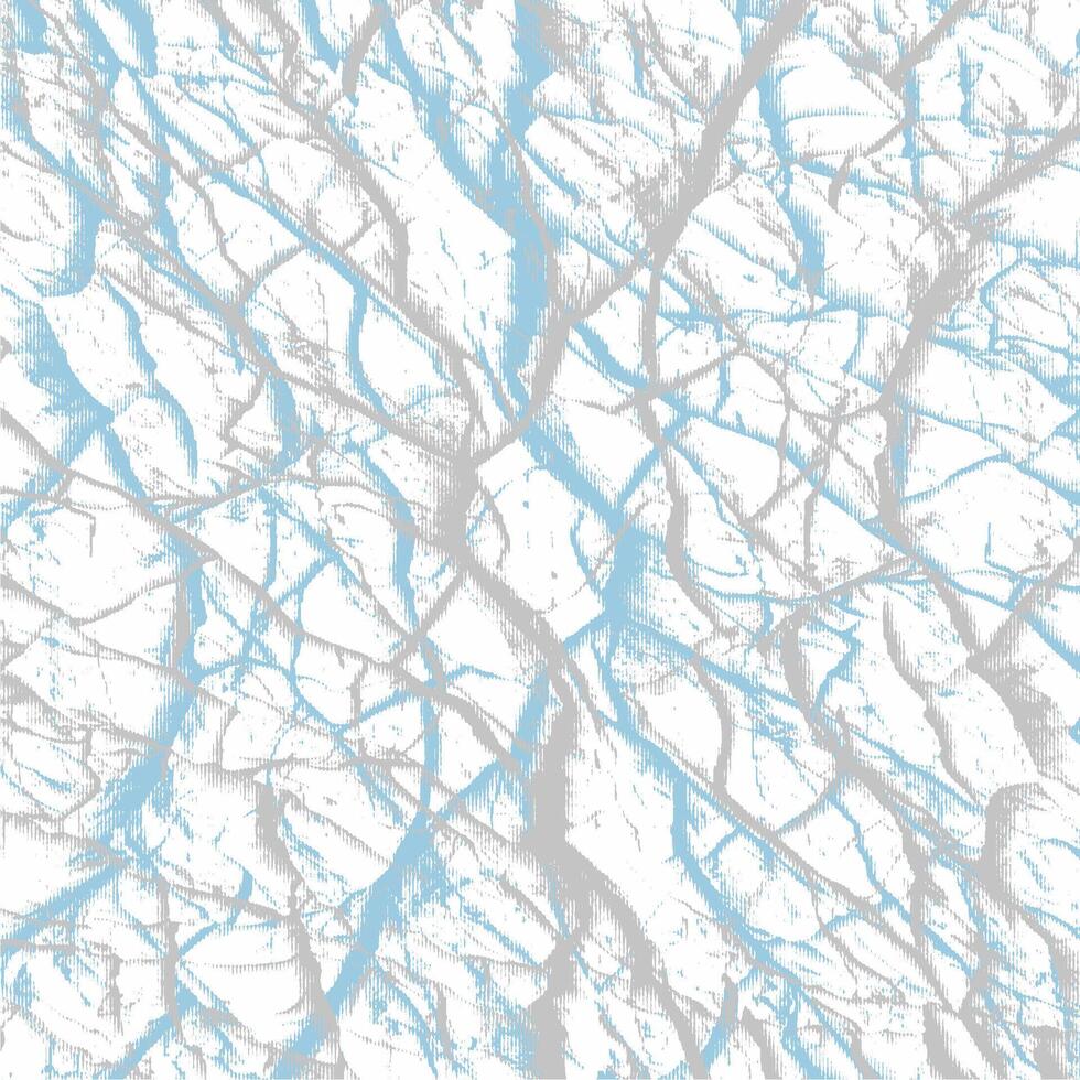 A blue and white pattern with some trees vector