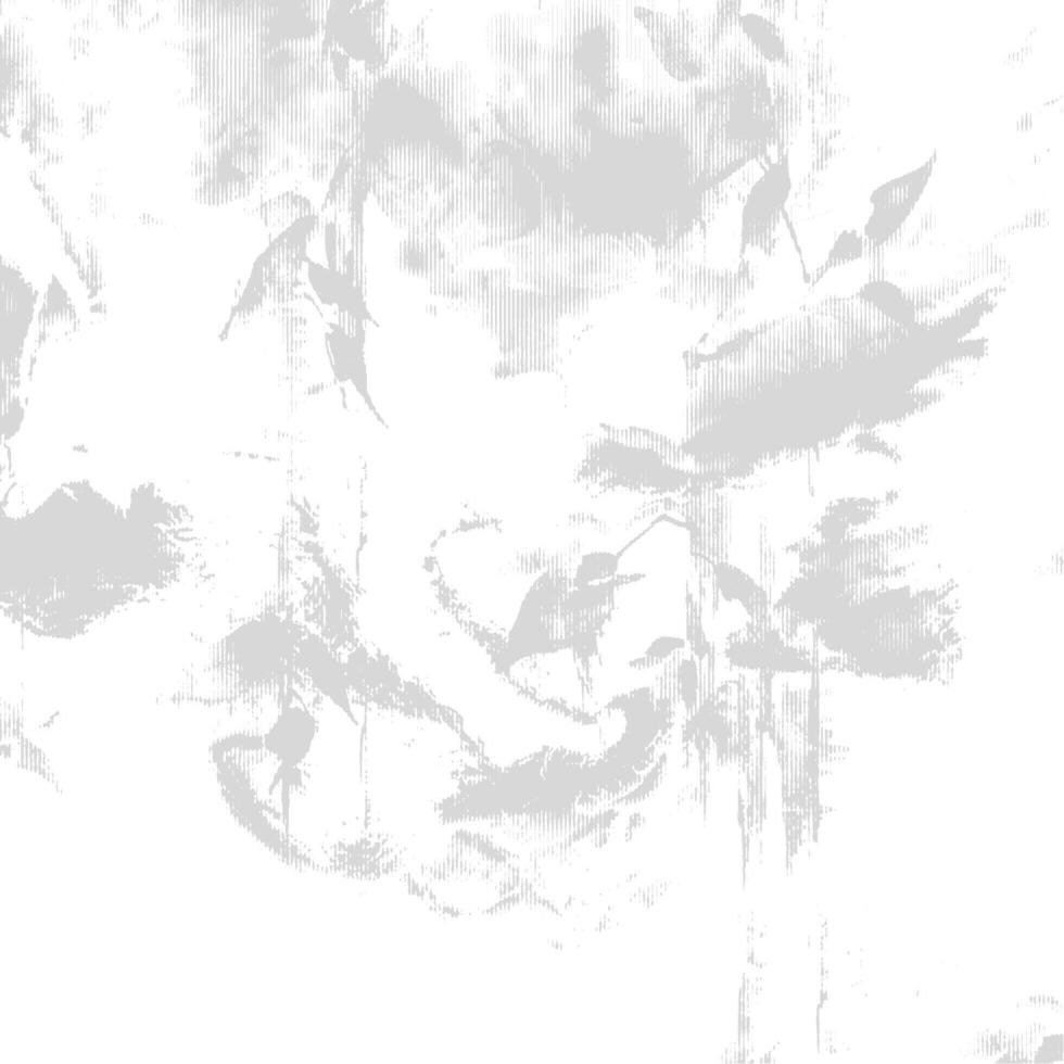 A white and black painting of a bird vector