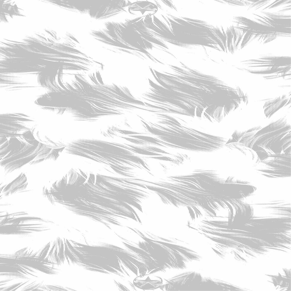 A gray and white pattern with feathers vector