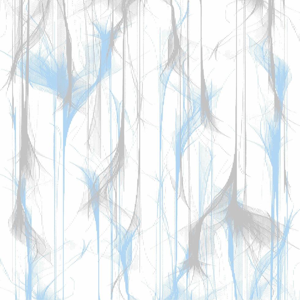 A blue and white abstract wallpaper with feathers vector