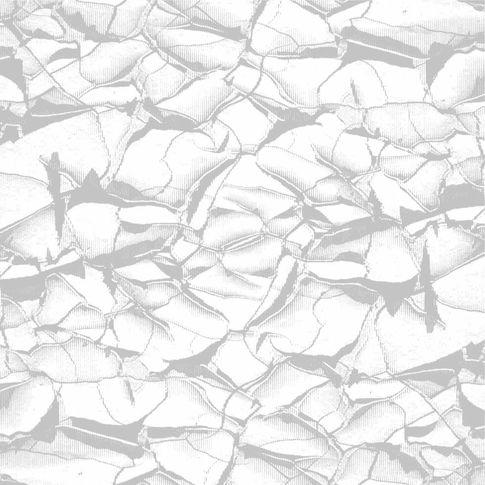Cracked wallpaper with a pattern of white and gray vector