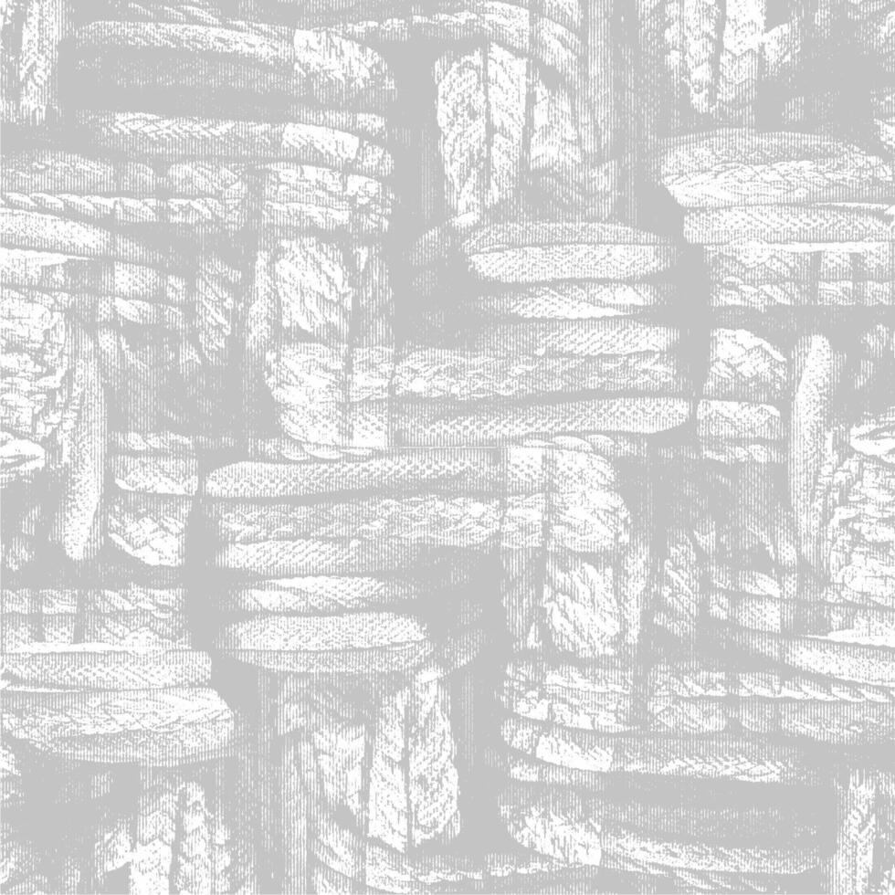 A pattern of white and gray stones on a gray background vector