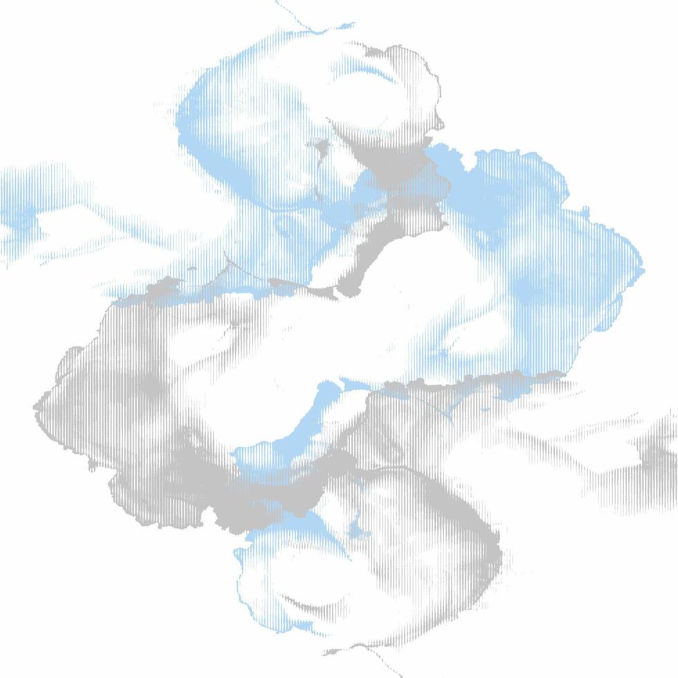 A blue and white cloud with a white background vector