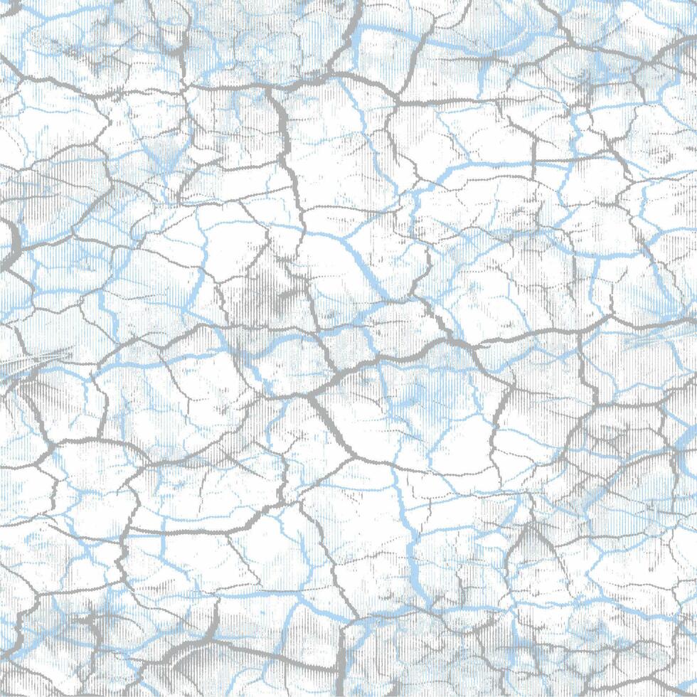 A white and blue background with cracks vector